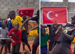 >Generali Türkiye'yi tehdit ediyordu! Ugandalı gençlerden Bizim Çocuklar'a özel marş
