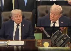 >Trump toplantıda uyuyakaldı, alay konusu oldu