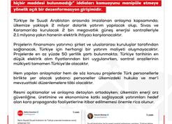 >DMM: 'Suudi Arabistan ile yapılan enerji santral anlaşması Türkiye lehine'
