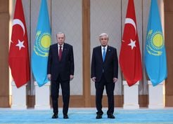 >Cumhurbaşkanı Erdoğan, Kazakistan'da Stratejik İşbirliği Konseyi Toplantısı'na Başkanlık Etti
