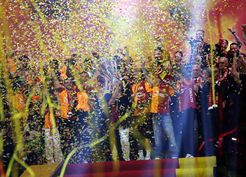 >Galatasaray'dan 'Dört Dörtlük' Şampiyonluk Gecesi