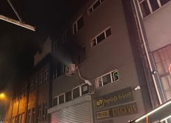 >Bursa'da tekstil atölyesinde yangın