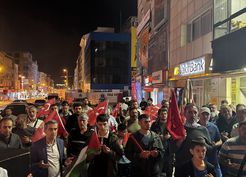 >Hatay'da İsrail'in Küresel Sumud Filosu'na saldırısı protesto edildi