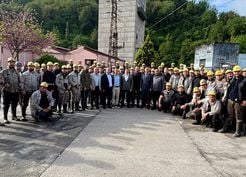 >GMİS yönetim kurulu üyeleri madencilerle bayramlaştı