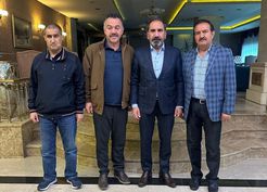 >Sivasspor Divan Kurulu üyeleri, TFF Başkan Vekili Mecnun Otyakmaz ile görüştü