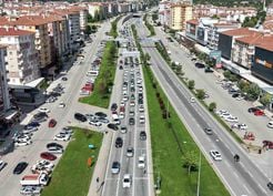 >Çorum'da yollarda bayram dönüşü yoğunluğu