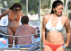 >Yaz sezonunu açan Nurgül Yeşilçay Marmaris’te bikiniyle yakalandı