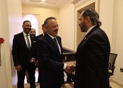 >Şam Büyükelçisi Yılmaz ile Suriyeli Bakan Salhani iki ülke arasındaki turizm işbirliğini görüştü