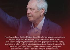 >Hatayspor yönetimi Fenerbahçe Spor Kulübü Başkanı Aziz Yıldırım'ı tebrik etti