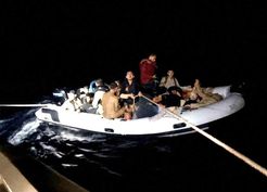 >Sahil Güvenlik'ten kaçamadılar: 18 göçmen yakalandı