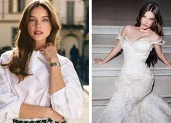 >ABD-Türkiye maçına Barbara Palvin'in Türk taraftarla çekildiği fotoğraf damga vurdu