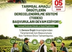 >Aydın Tarım İl Müdürlüğü'nden TODES başvurusu uyarısı