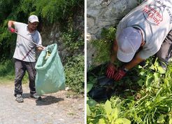 >Düzce'de temizlik işçisi yol kenarında bulduğu altın dolu çantayı polise teslim etti