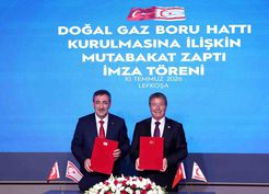>KKTC'ye doğal gaz boru hattı için mutabakat