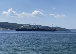 >Boru döşeme gemisi, Çanakkale Boğazı'ndan geçti
