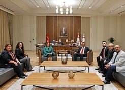>KKTC Cumhurbaşkanı Erhürman, Gaziantep Büyükşehir Belediye Başkanı Şahin'i kabul etti