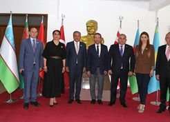 >KKTC Dışişleri Bakanı Ertuğruloğlu, Azerbaycan Milli Meclisi heyetini kabul etti