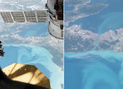 >NASA'nın İstanbul görüntüleri hayran bıraktı! Boğaz turkuaza büründü