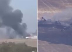 ABD'ye ait F-35 savaş uçağı, askeri üste düştü