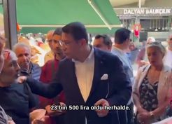İdris Şahin, Ulus'ta esnaf ve vatandaşlarla bir araya geldi: 23 bin 552 lira emekli aylığını reva gördüğünüz vatandaşa 30 bin lira kira dayatılıyor