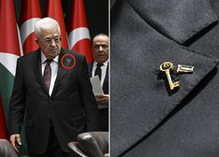Abbas'ın yakasındaki anahtarın anlamı yürek burktu: Filistin'e dönüş umudunu simgeliyor