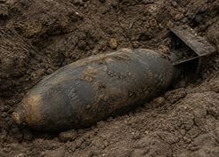 Heidenau'da II. Dünya Savaşı'ndan kalma 250 kilogramlık bomba bulundu