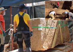 3 metre derinlikte bulunan 5 tonluk mühürlü lahitten bakın ne çıktı