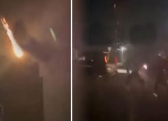 Ukrayna yüzlerce İHA ile Moskova'yı vurdu! Panik ve korku dolu anlar kamerada