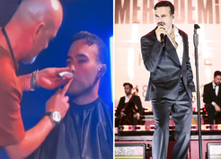 Mert Demir konseri yarıda kesti! Berberi sahneye çağırıp...