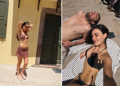 Özgü Kaya’dan iddialı bikinili pozlar! Dalkılıç’a gelen yorum olay