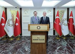 TOBB Başkanı Mardin Valisi'ni ziyaret etti