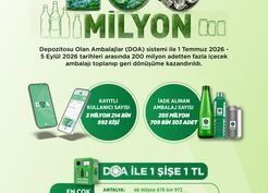 DOA Sistemi ile 200 Milyon Ambalaj Geri Dönüşüme Kazandırıldı