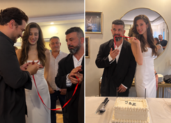 Genç oyuncu Itır Esen nişanlandı, yüzükleri Çağatay Ulusoy taktı: