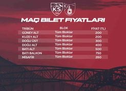 Kayserispor - İstanbul maç biletleri satışa çıkıyor