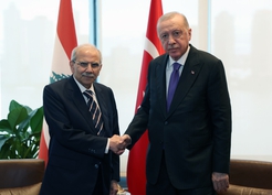 Cumhurbaşkanı Erdoğan, Lübnan Başbakanı Nevaf Selam ile görüştü