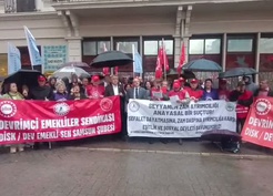 Samsun'da emekli sendikaları seyyanen ödemenin memur emeklilerine verilmesini istedi
