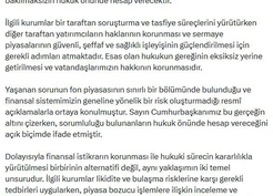 İletişim Başkanı Duran: Esas olan vatandaşlarımızın hakkının korunmasıdır