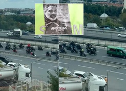 Motovlogcu Dayı Cumhur Kahraman son yolculuğuna böyle uğurlandı