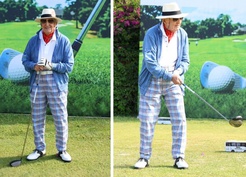 96 yaşındaki Rahmi Koç'un golf kombini dikkat çekti
