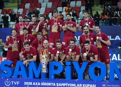 Galatasaray, Ziraat Bankkart'ı 3-1 yenerek Erkekler Şampiyonlar Kupası'nı kazandı