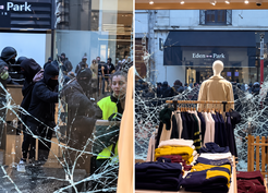 Fransa'da protestocular Lacoste mağazalarını talan etti