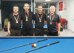 Edirne'de 3 Bant Bilardo Turnuvası'nda Ünal İrci birinci oldu, 33 sporcu katıldı