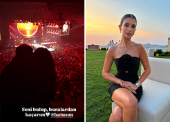Buse Terim’den sevgilisiyle romantik konser paylaşımı