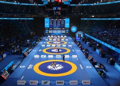 Astana'da 2026 Dünya Büyükler Güreş Şampiyonası grekoromen müsabakalarıyla başladı