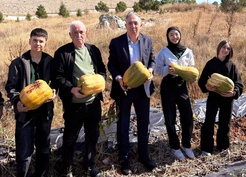 Altıntaş’ta öğrencilerin emeği kabak tatlısı oldu