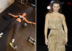 Serenay Sarıkaya’dan “Antrenman böyle bitti” pozu
