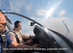 Bursa'da gökyüzünde evlilik teklifi! İki ayrı uçaktan telsizle sordu: Benimle evlenir misin?