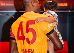 Galatasaray, Osimhen ve Stefanie'nin kızı Liora Audrey için tebrik paylaşımı yaptı