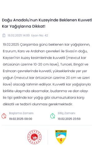 Ardahan okullar tatil mi SON DAKİKA? 19 Şubat Çarşamba Ardahan okul yok mu (Ardahan Valiliği KAR TATİLİ AÇIKLAMASI)?