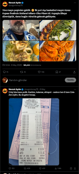 Türk milyarder 'Komşu'da tıka basa yedi içti, gelen hesaba şaşırdı